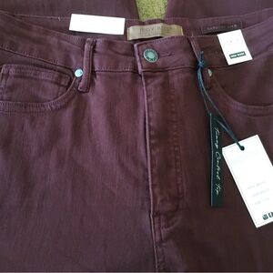 Judy Blue High waisted; Tummy control, garment died, crop jeans